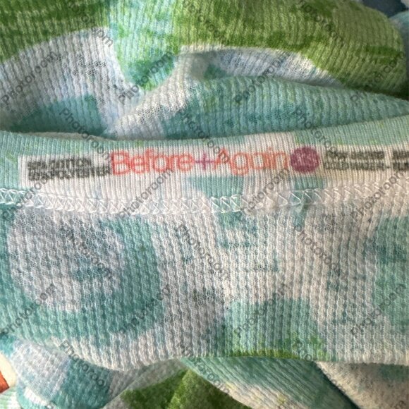 Before + Again XSmall Blue & Green Patterned Long Sleeve Shirt - Picture 4 of 4